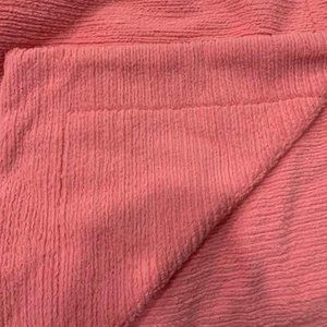 Minky throw coral chenille